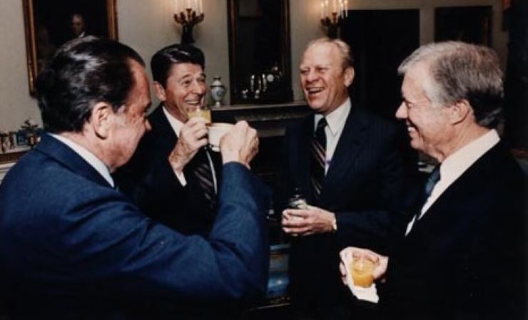Presidents Nixon, Reagan, Ford and Carter